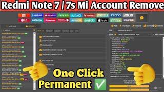 Redmi note 7/7s mi account remove unlock tool One click