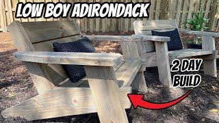 The BEST Adirondack Chair for BEGINNERS // woodworking how to