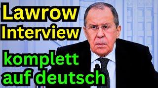 Lawrow Interview für das Russische TV zu den aktuellen Themen