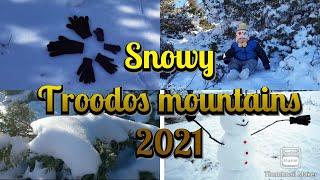 Troodos Mountains 2021|Snowy Troodos mountains cyprus|Winter2021|eesahvlog