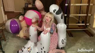 Inflatable Snow Leopard and Cougar By Lizet Horseplay Unboxing