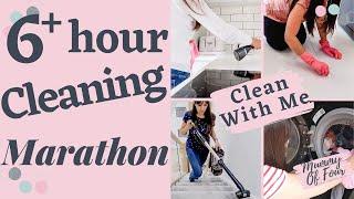 CLEANING MARATHON 2021 | OVER 6 HOUR SPEED CLEAN WITH ME CLEANING MOTIVATION | MUMMY OF FOUR UK