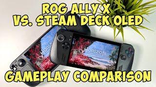 ROG Ally X vs. Steam Deck OLED // Gameplay Comparison