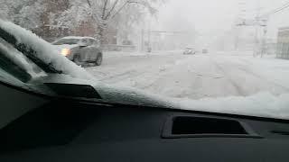 Driving Toyota Prius in snow and ice... STAR Safety System