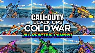 ALL REACTIVE CAMOS, BLUEPRINTS, AND MASTERCRAFTS IN BLACK OPS COLD WAR!! (MASTERY CAMOS INCLUDED)
