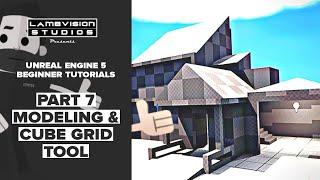 Unreal Engine 5.1 Tutorials Part 7 | Modeling Tool & Cube Grid