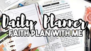 Daily Planner Ideas: Using the Happy Planner Daily Layout as a Faith Planner | Plan With Me