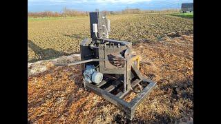 Demo The Mastodon, a bowl coring machine. (Video made for the woodturners worldwide symposium 2022)