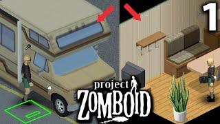 Project Zomboid Indonesia - BERTAHAN HIDUP DI MOBIL YANG ADA RUMAHNYA DI DUNIA ZOMBIE #1