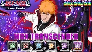 MAX TRANSCENDED T20 7TH ANNI ICHIGO (w/ 500+ SP) SHOWCASE WITH BEST BUILDS! Bleach Brave Souls