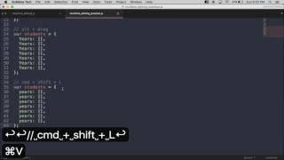Sublime Text Tips and Tricks - Multi-line Editing
