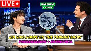  HOY! EN VIVO J-HOPE EN 'THE TONIGHT SHOW' CON JIMMY FALLON (HORARIOS + DÓNDE VERLO GRATIS)