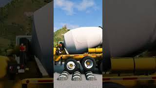 Semi-Container Trailer Truck vs Speedbump #shorts #ytshorts #trending #viralshorts #gaming #truck