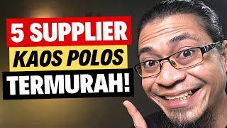  5 Supplier Kaos Polos Tangan Pertama Paling Murah!