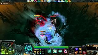 Dota 2. Mortred gameplay.