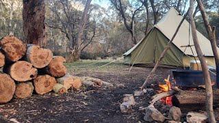 Australian Bush Camping, In A Bell Tent.