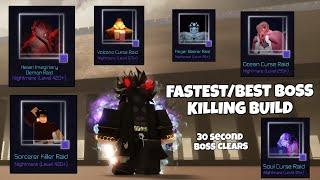 FASTEST/BEST BOSS FARM BUILD in JUJUTSU INFINITE