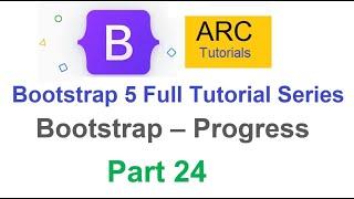 Bootstrap 5 Tutorial For Beginners #24 - Bootstrap Progress Bar Tutorial