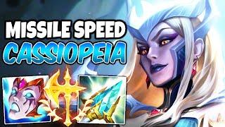 MISSILE SPEED CASSIOPEIA FULL AP GAMEPLAY | Build & Runes | League of Legends