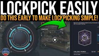 STARFIELD HOW TO MAKE LOCKPICKING EASY - Starfield Easy Digipick Method - Starfield Security Trait