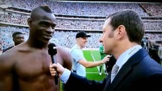 Mario Balotelli funny interview after FA Cup Final