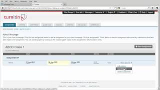 Viewing and Submitting Assignments in Turnitin