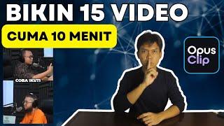 Aplikasi AI Pembuat Klip Video Pendek Short dari Video Panjang atau PODCAST | Tutorial AI Opus Clip