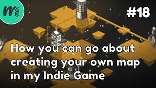 How you can go about creating your own map in my Indie Game | Indie Game Devlog | #18