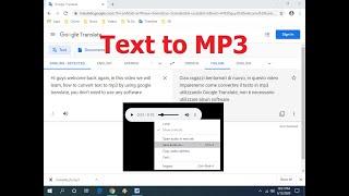 How to Convert Text to MP3 by Using Google Translate-No Software (2020)