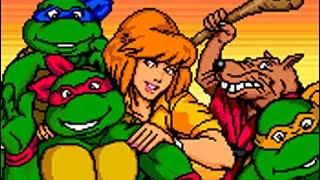 TMNT: Turtles in Time (Arcade) All Bosses (No Damage)