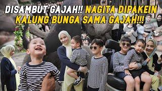 CIPUNG NGASIH MAKAN GAJAH PERTAMA KALINYA!!! NAGITA AJAK ANAK2 KELILING LEMBANG PARK ZOO SEHARIAN!!!