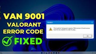 Valorant VAN 9001 Error Fix for Windows 11/10 - Step-by-Step Guide