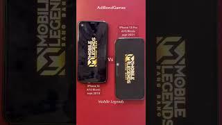 Comparison Mobile legend - iPhone A12 Bionic vs iPhone A15 Bionic  #shorts