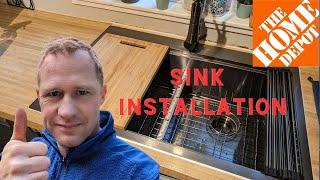 Installing Top Mounted Sink + Plumbing