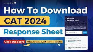 How To Download CAT 2024 Response sheet | Check out CAT 2024 Score