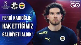 Ferdi Kadıoğlu: "Hak Ettiğimiz Bir Galibiyet Aldık!" | Maç Sonu Açıklama|  Lugano 3-4 Fenerbahçe