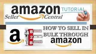 HOW TO SELL IN BULK IN AMAZON THROUGH B2B CONCEPT EXPLAINED