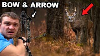 I Hunted Whitetail Deer with a Bow and Arrow!