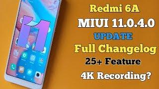 Redmi 6A MIUI 11.0.4.0 New Update Full Changelog(Feature) | Redmi 6A MIUI 11 Update