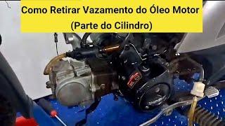 Como Tirar vazamento de Óleo do motor das 50 cc e 100 cc!