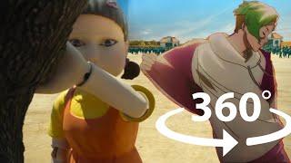 360° VR Toca Toca Dance JOINS Squid Game | Mario in Game IN 4K