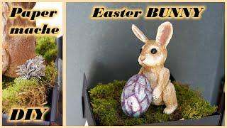 DIY EASTER BUNNY  | Paper mache crafts | Best out of waste