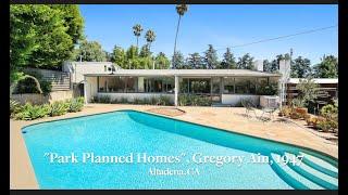 Gregory Ain, Park Planned Homes, 1947, 2823 Highview Ave Altadena, Ca  91001