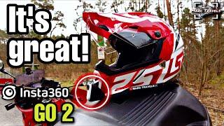 How I Motovlog / Helmet Setup Insta360 GO2 & GoPro Session, Zoom F2-BT, Honda Dominator 650