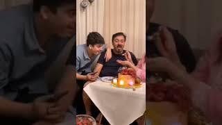 nauman ijaz celebrating wife's birthday with zaviyar nauman and other sons in a cute wayezza