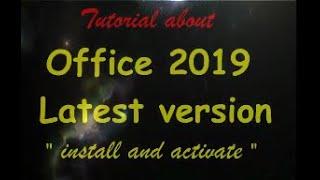 How to install and activate office 2019 the latest version