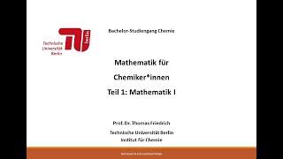 MfC1-Kap1-Mathematik für Chemiker*innen I, Kapitel 1