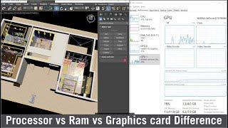 Processor vs Ram vs Graphics card Difference for 3ds Max || Tips and Tricks in Hindi
