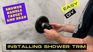 Install Delta Shower Trim Kit (Faucet Valve & Handle, Tub Spout, and Shower Head)