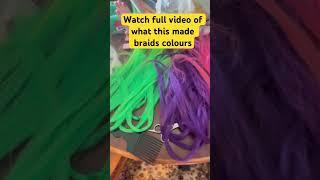 Rainbow colour braids check the video #youtubercreator #braid